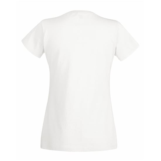 Fruit Of The Loom Dames Vrouwen-Fit Valuegewicht V-hals T-shirt met korte mouwen (Wit) - Image 2
