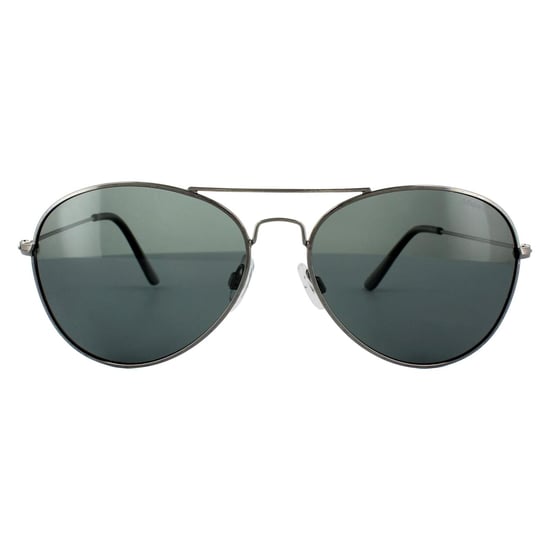 Polaroid Aviator Unisex Gunmetal Grey Blue Polarized Sunglasses