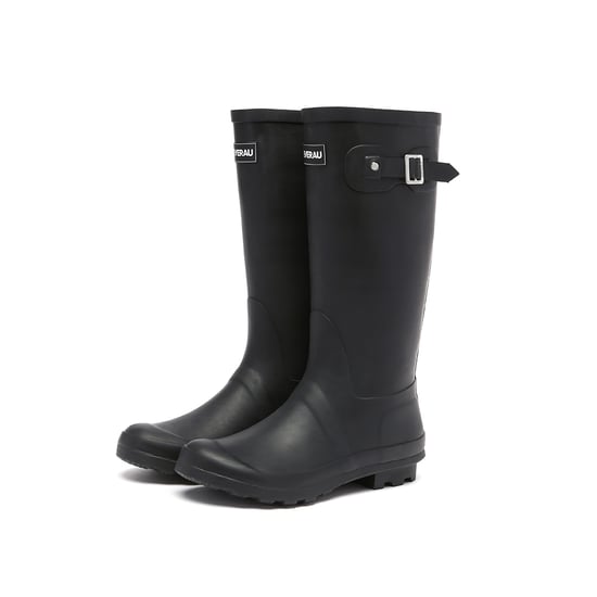 EVER AU Women Goose Tall Gumboots - Black