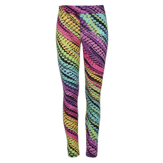Lila legging met meerkleurige print - Image 2