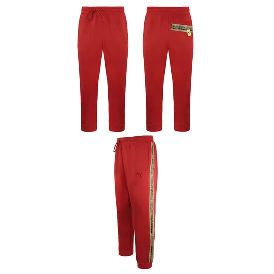 Puma x Michael Lau Stretch Waist Red Womens Taping Track Pants 530366 22