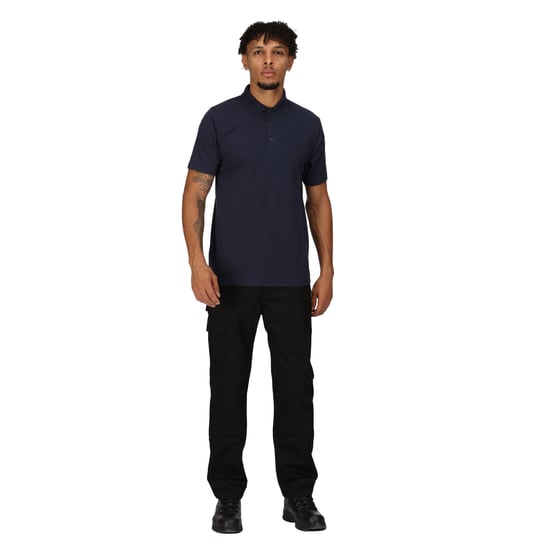 Regatta Mens Pro 65/35 Short-Sleeved Polo Shirt (Navy)