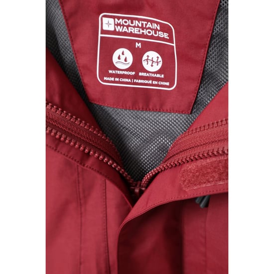 Mountain Warehouse Heren Thunderstorm 3 in 1 Waterdichte Jas (Rood) - Image 4