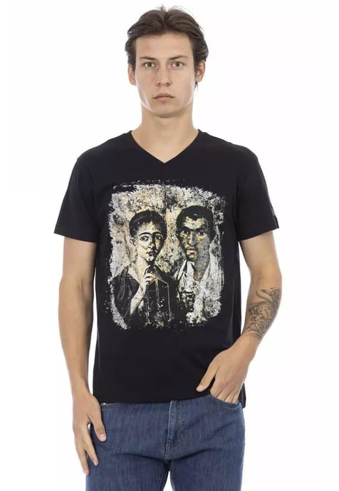 Trussardi Action Men's Black Cotton T-Shirt