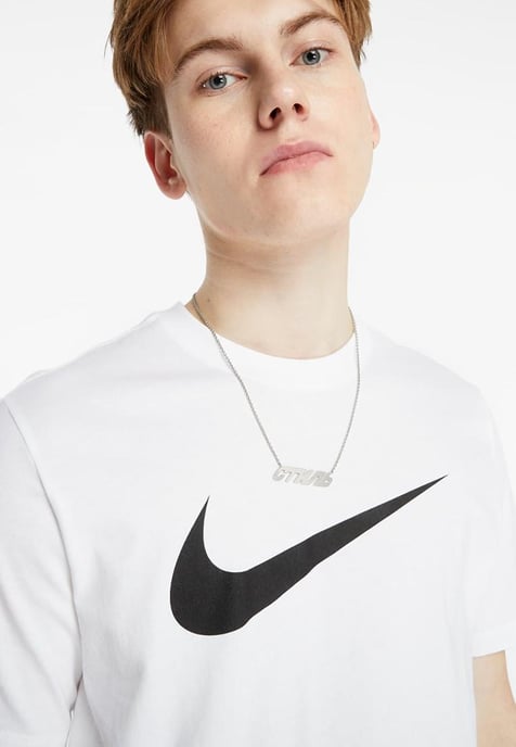 Nike T-shirt met Swoosh-logo in wit - Image 3