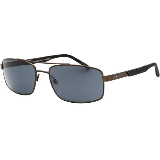 Tommy Hiliger Grey Lens Dark Ruthenium Black Sunglasses