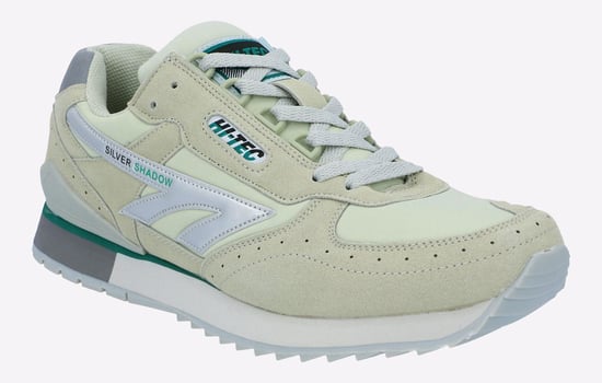 Hi-Tec Silver Shadow OG Pu Suède Heren Zilver/Grijs/Groene Sneakers - Image 2