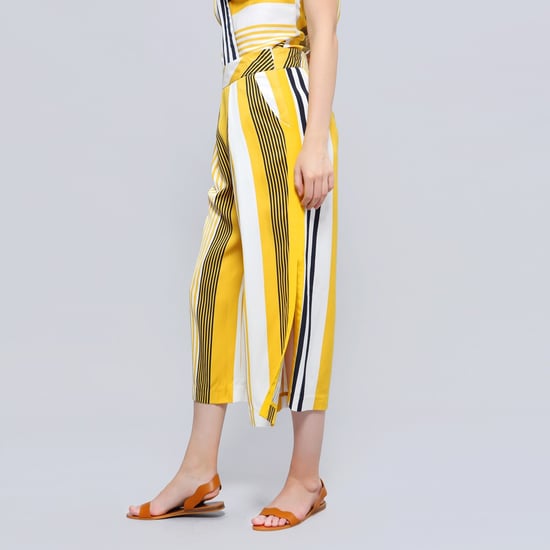 Stripe print vouw capri -broek - Image 2