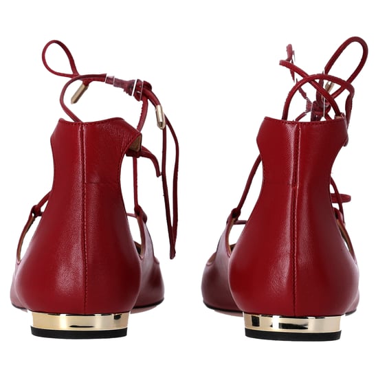 Aquazzura Christhy Laarzen met Veters in Rode Leer - Image 4