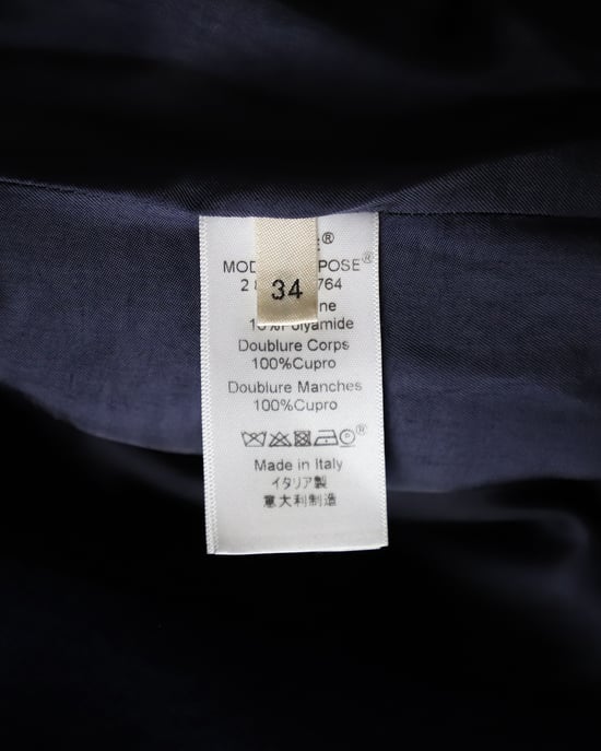Celine Open-Front Jas in Blauwe Wol - Image 5