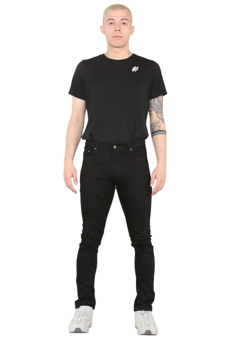 MYT Heren skinny fit jeans stretchdenim in zwart - Image 6