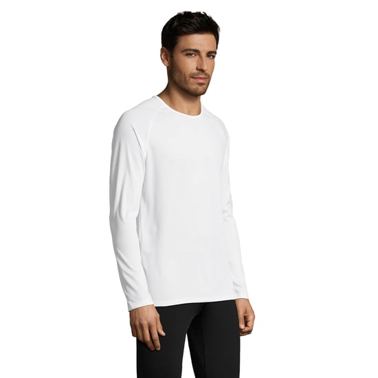 SOLS Heren Sportief T-Shirt met lange mouwen (Wit) - Image 6