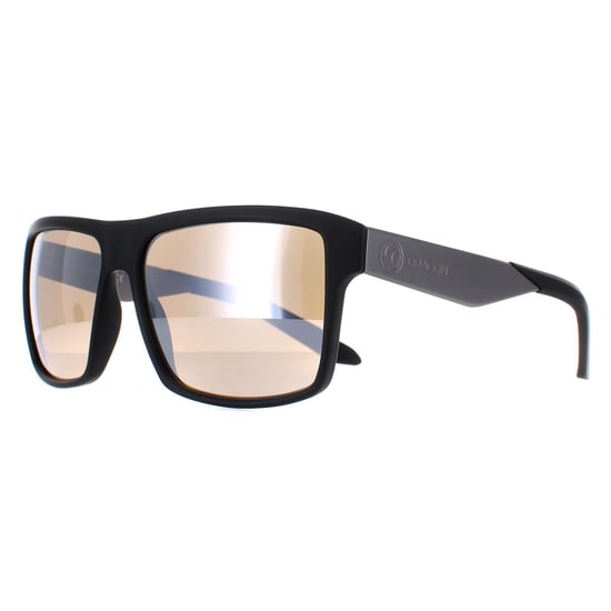 Dragon Square Mens Matte Black Lumlens Silver Ionized Space
