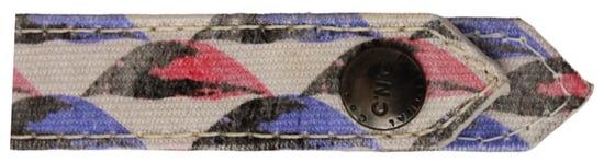 Costume National White Ring Branded Textile Men's Keychain - Image 2
