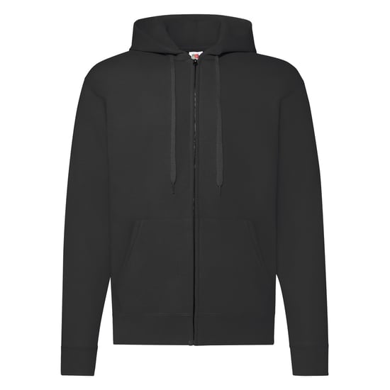 Fruit of the Loom Klassieke herenhoodie met rits (Zwart) - Image 1
