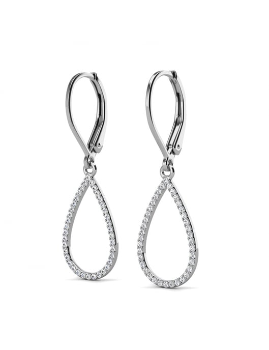 Laelia Dangling Hoop Earrings - Oostenrijks kristal - Image 3