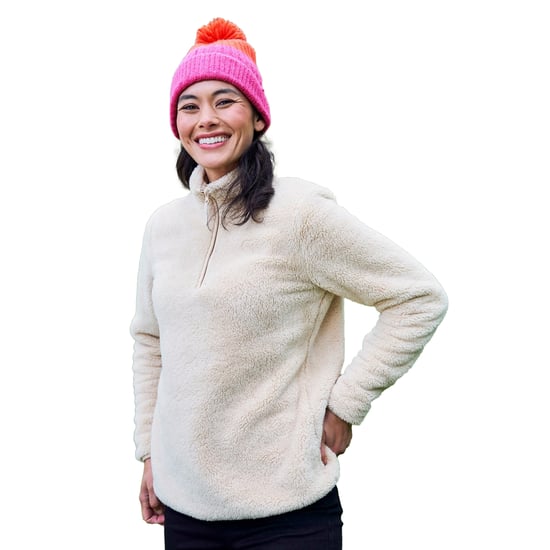 Mountain Warehouse Dames/Dames Teddy Fleece Quarter Zip Fleece Top (Beige) - Image 5