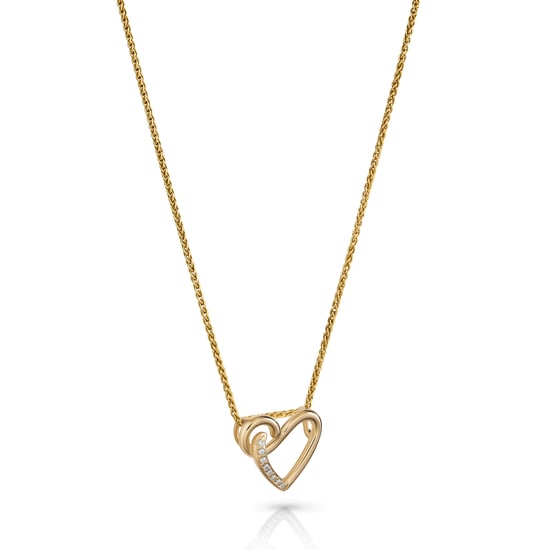 Orphelia 'Ida' Dames 925 Sterling Zilveren Ketting met Hanger - Goud ZH-7521/G - Image 3