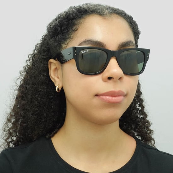 Ray-Ban Vierkant Unisex Gepolijst Zwart Groen Gepolariseerd RB0840S Mega Wayfarer - Image 5