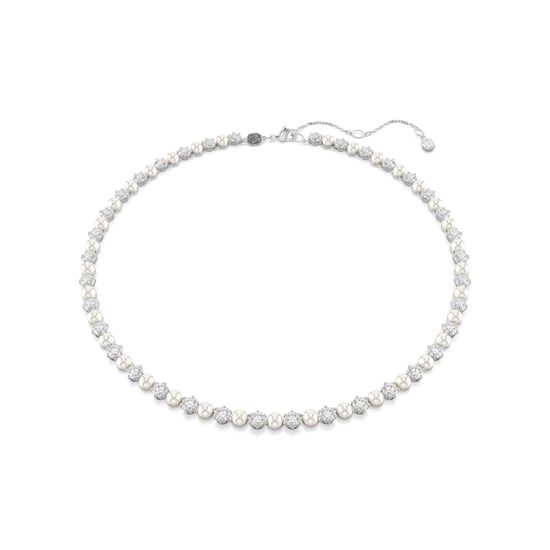 Swarovski 'Matrix Pearl' Dames Sieraden Ketting van Basis Metaal - Zilver 5689623 - Image 1