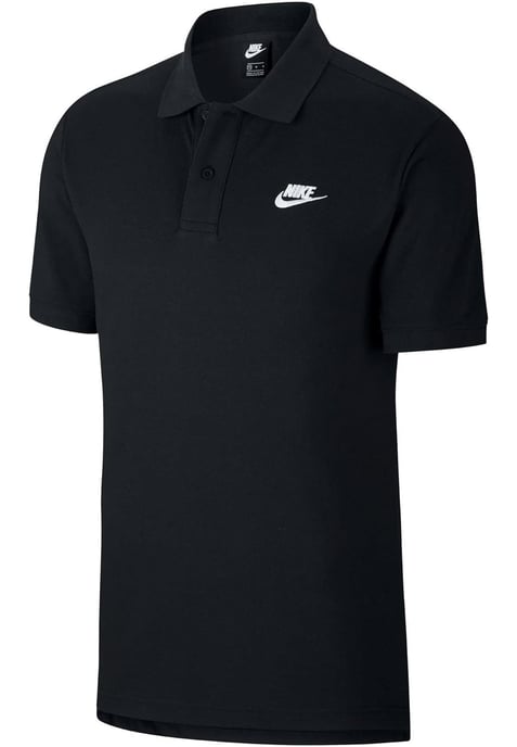 Nike Sportswear Club herenpoloshirt in zwart - Image 4