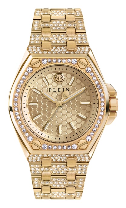 Philipp Plein Plein Extreme Lady Dames Horloge Goudkleurig PWJAA0822 - Image 1