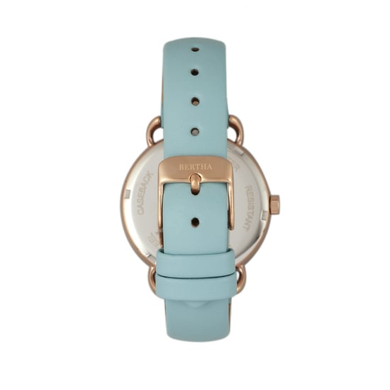 Bertha Gwen lederen band horloge met dag/datum - Image 2