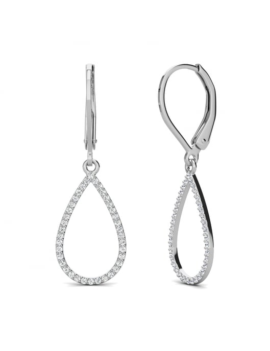 Laelia Dangling Hoop Earrings - Oostenrijks kristal - Image 1
