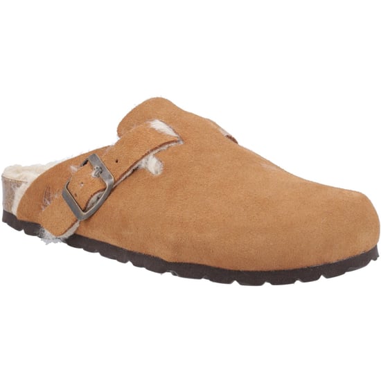Hush Puppies Jade Leren Damesslippers Tan - Image 1