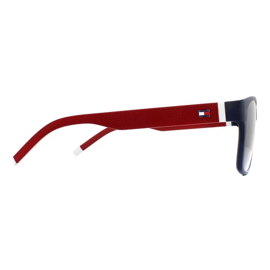 Tommy Hilfiger Rectangle Mens Black Red White Blue Avio Sunglasses