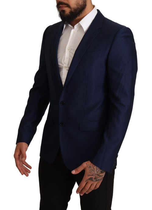Nieuwe Marineblauwe Slim Fit Jas - Image 6