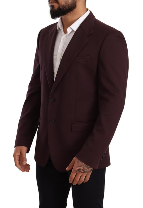 Dolce & Gabbana Mannen Paars Katoenen Slim Blazer Jasje - Image 2