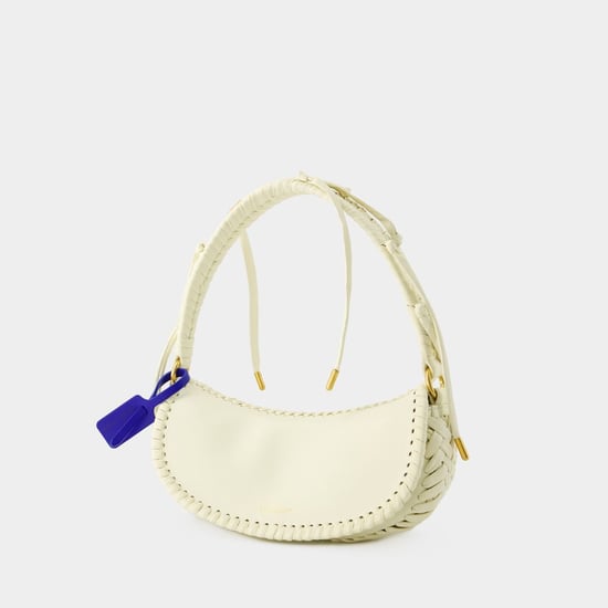 Edge Weaving Schoudertas - Off White - Leer - Beige - Image 2