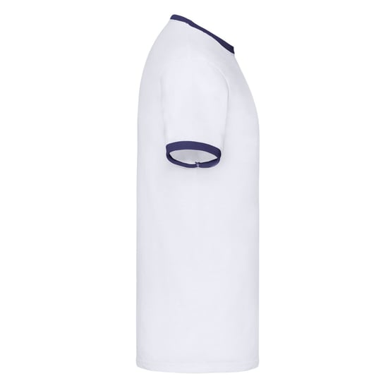 Fruit of the Loom Unisex Ringer T-shirt voor volwassenen (Wit/Zwaar) - Image 3