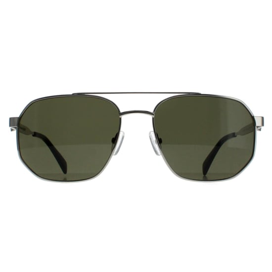 Alexander McQueen Aviator Unisex Silver Green AM0458S