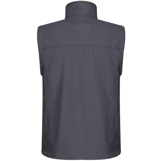 Regatta Mens Flux Softshell Bodywarmer / Sleeveless Jacket Water Repellent And Wind Resistant (Seal Grey)