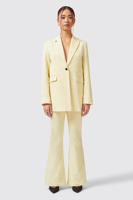 Fiore Slim Fit Yellow Jacket