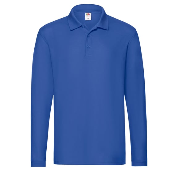 Fruit of the Loom Heren Premium Pique Poloshirt met lange mouwen (Koningsblauw) - Image 1