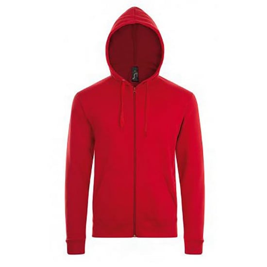 SOLS Herenstenen Ritssluiting in de vorm van een gewone Hoodie (Rood) - Image 1
