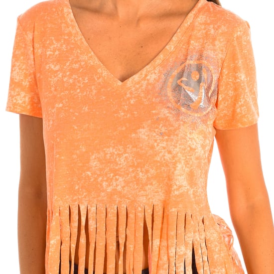 Women's short-sleeved V-neck sports T-shirt Z1T00401