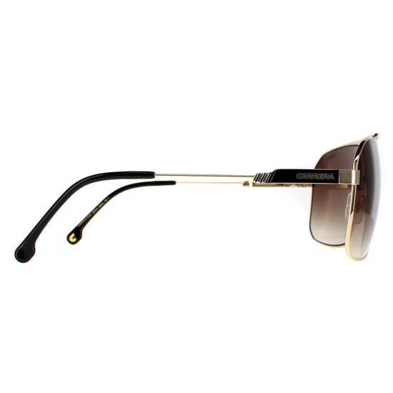 Carrera Rectangle Mens Black Gold Brown Gradient 1043/S