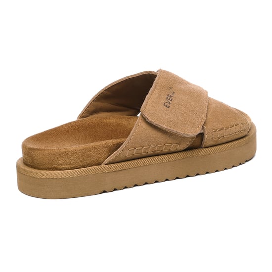 EVER AU Dames Leren Sandalen - Rose - Image 5