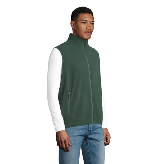 SOLS Uniseks Fleece Bodywarmer met rits voor volwassenen (Bosgroen) - Image 3