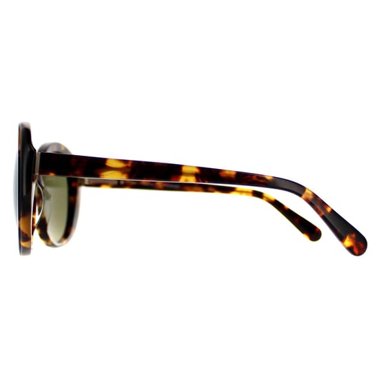 Serengeti Round Womens Shiny Tortoise Havana Mineral Polarized 555nm Green Bacall