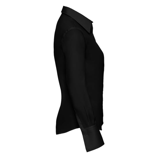 Russell Collection Dames/Dames Ultimate Shirt Met Lange Mouwen (Zwart) - Image 3