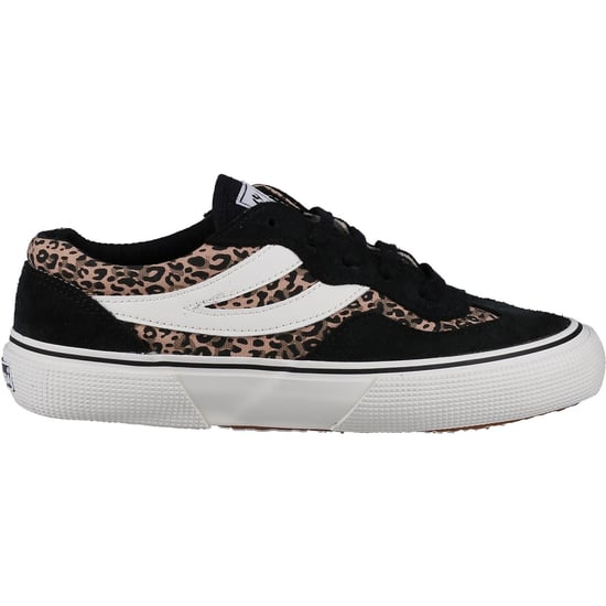 Superga 2941 Revolley Leather Vrouwen Zwart/Micro Luipaard Trainers - Image 4