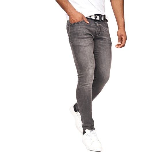 Crosshatch Heren Barbeck Slim Jeans (Gewassen grijs) - Image 3