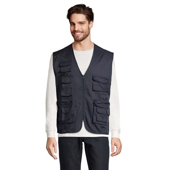 SOLS Heren Reporter Body Warmer (Marine) - Image 1