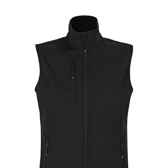 SOLS Dames/Dames Falcon Bodywarmer Softshell met rits (Zwart) - Image 2