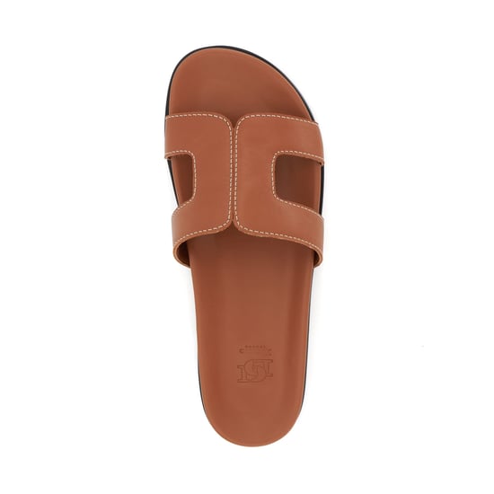 Dune Ladies LOUPA Topstitch-Detail Comfort-Footbed Slider Sandals Loupa - Image 4
